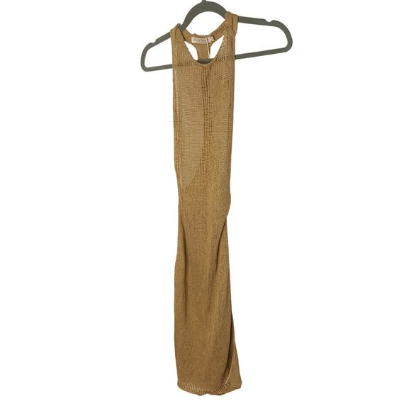 Savannah Morrow Rubina Midi Dress Crochet Knit Pima Cotton Coverup Cafe Size XS - Picture 10 of 11